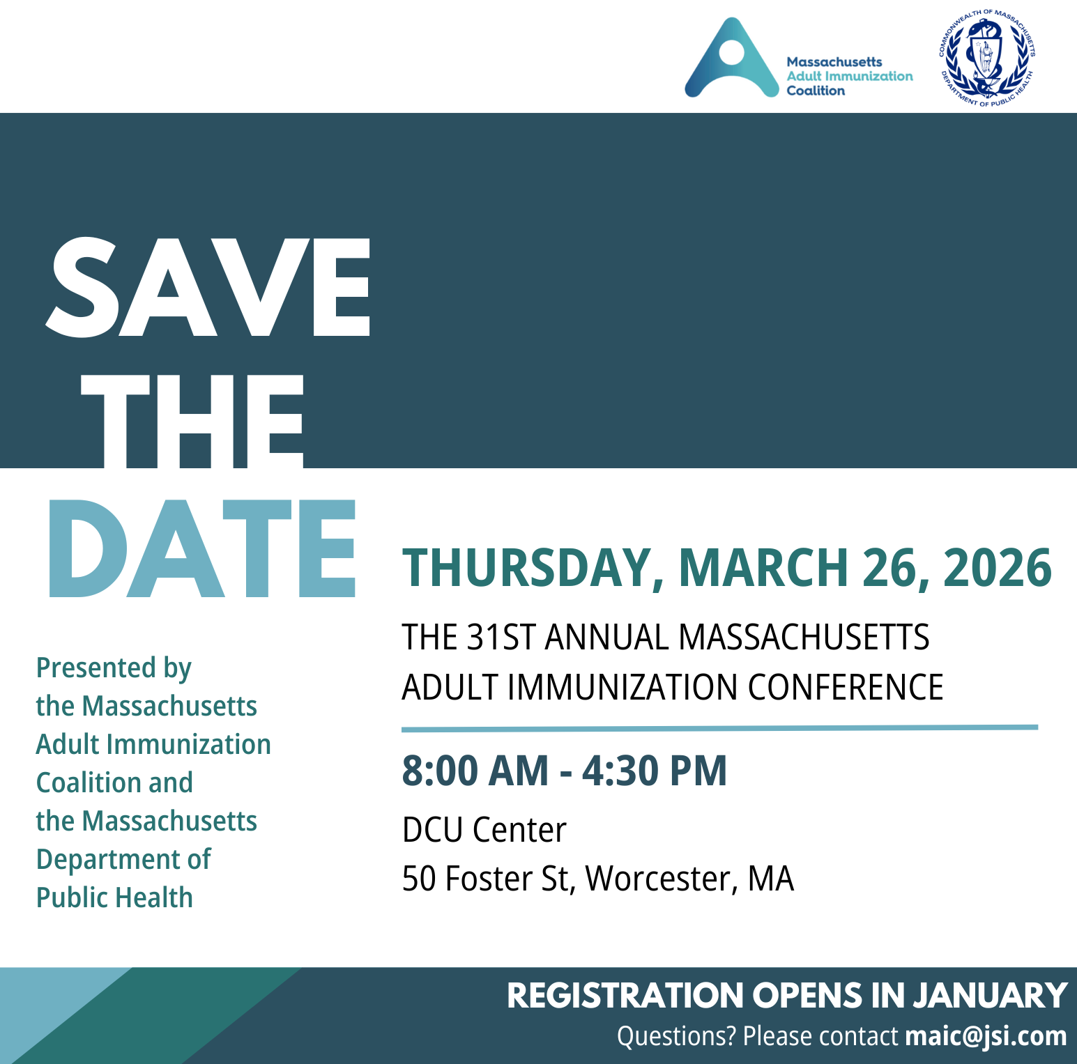 MAIC Annual Conference 2026 Save-the-Date